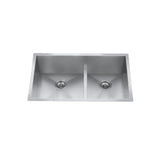 CXZD771L 32-in Low Divide Stainless Steel Double Bowl Sink N1Q7 - product image 1