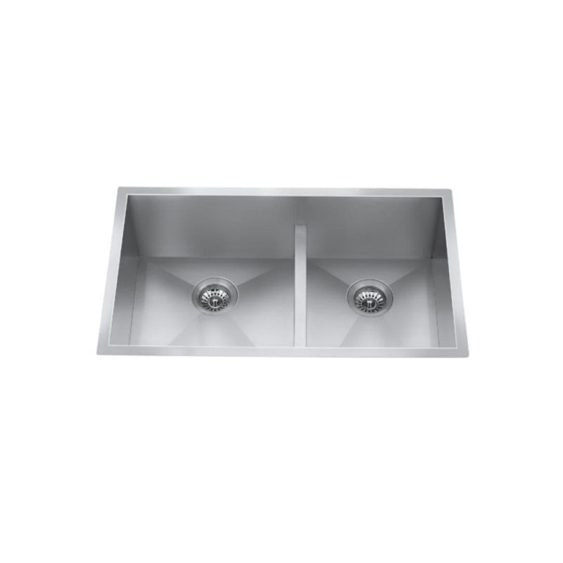 CXZD771L 32-in Low Divide Stainless Steel Double Bowl Sink N1Q7