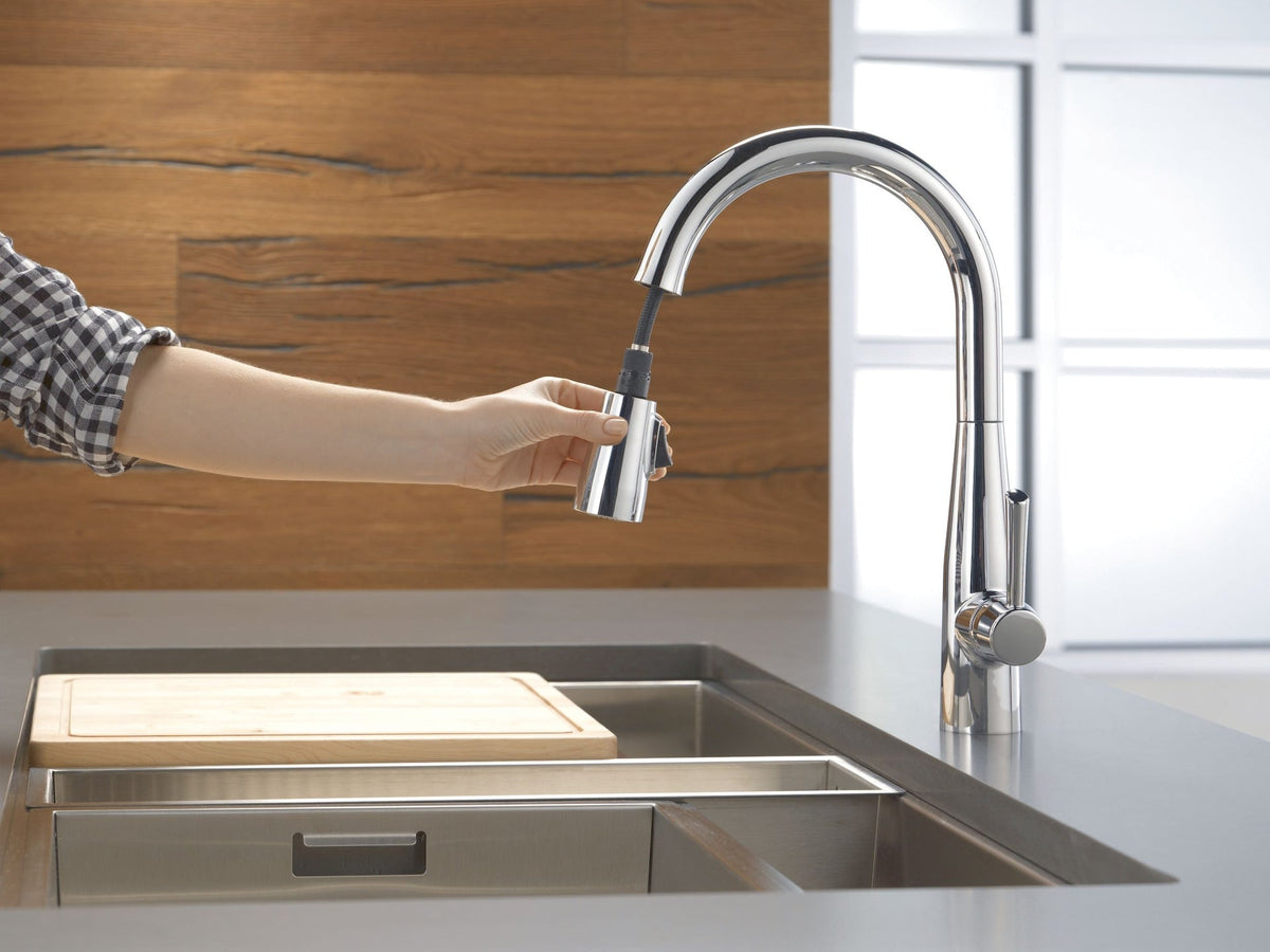1-Handle Pull-Down Kitchen Faucet, Chrome T9U0 - product image 6