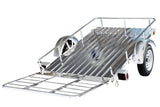 DK2 4x6-ft Single-Axle Open Rail Galvanized Utility Trailer Y0V3 - product image 1