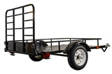 DK2 by Marlon 4x6-ft Single-Axle Black Open Rail Utility Trailer with Ramp Gate, 1314-lb Capacity B4I6 - product image 5