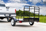 DK2 by Marlon 4x6-ft Single-Axle Black Open Rail Utility Trailer with Ramp Gate, 1314-lb Capacity B4I6 - product image 7