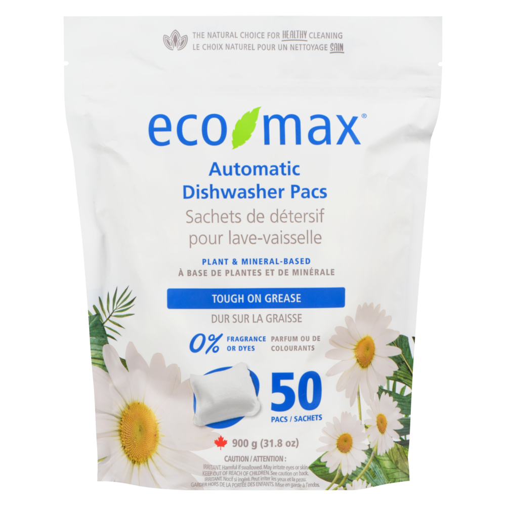 Plant & Mineral-Based Automatic Dishwasher Detergent Tabs, Fragrance-Free, 50-pk U7S1 - product image 1