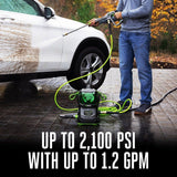 56V 2100 PSI Compact Pressure Washer with 6.0Ah Battery and 320W Charger, HPW2105 K0A8 - product image 8