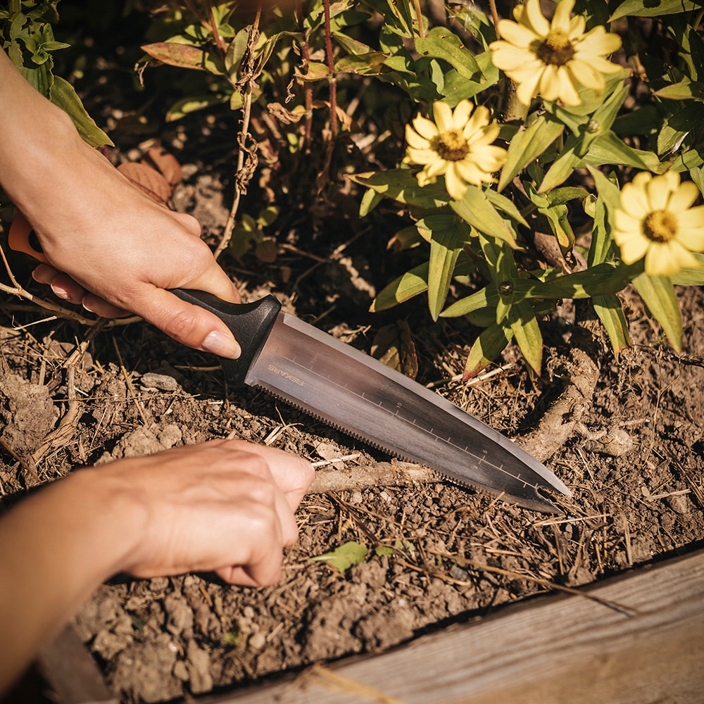 Stainless-Steel Dual-Edged Garden Hori Hori Knife with Sheath Z0C2 - product image 6