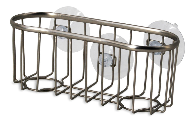 Chrome Sponge & Dishwand Holder / Caddy I9P4