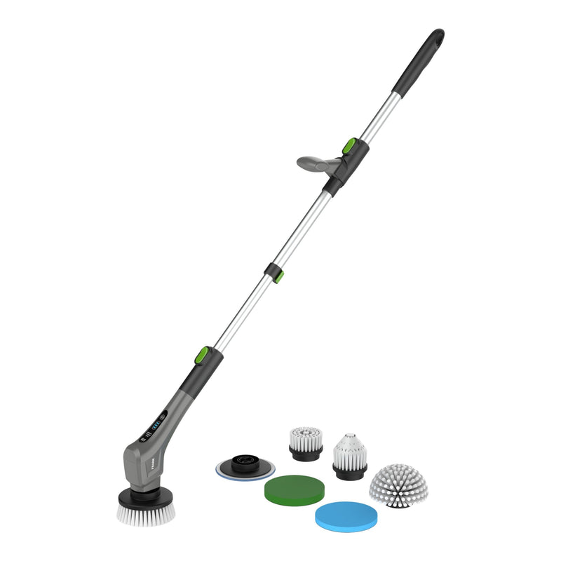 Cordless Electric Spin Scrubber, Includes 7 Accessories T6U2