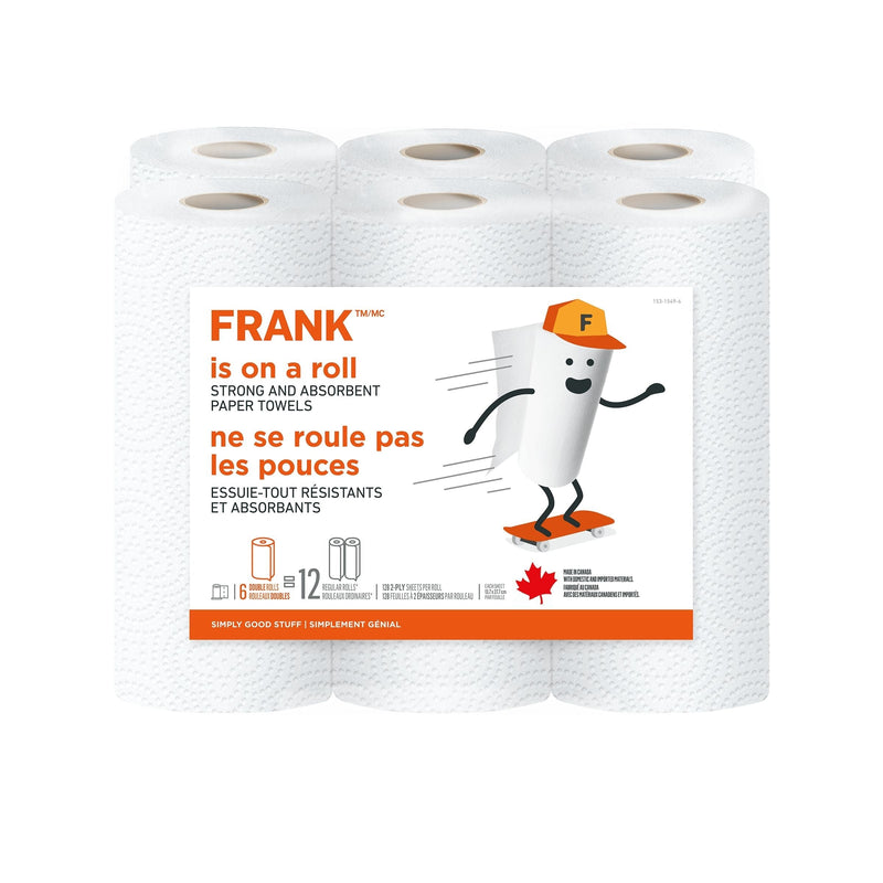 Paper Towel, 2-ply, 6-pk, Adjustable Tear Size S5T1