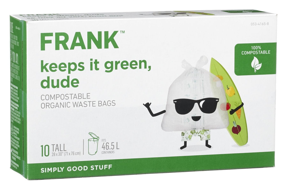 Tall Organic Compostable Food Waste Bags, 10-pk, 49-L I5D1 - product image 2
