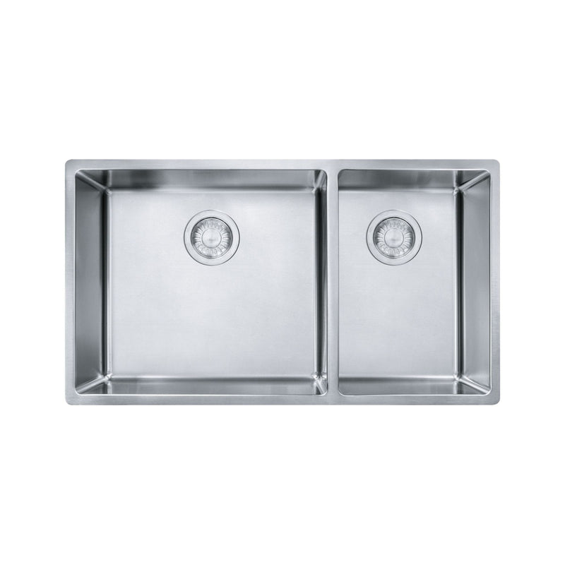 18-Gauge Stainless Steel Double Sink, 31x18-in V7C4