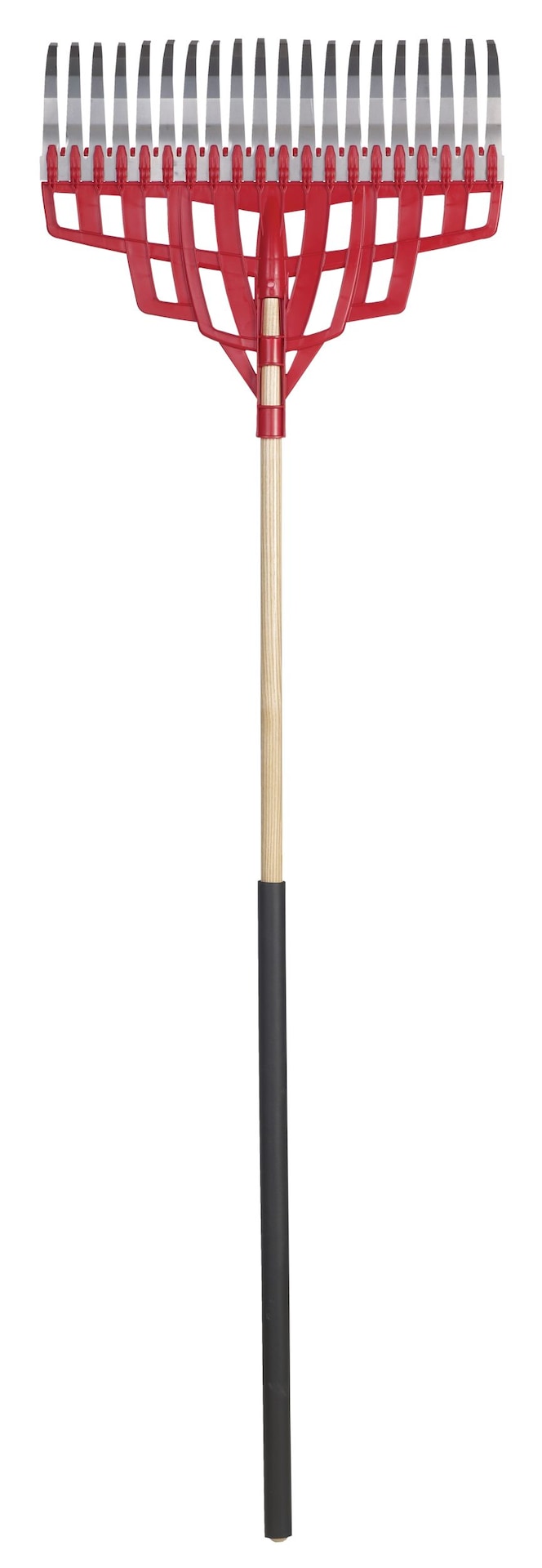 Multi-Purpose Poly Steel 20-Tine Leaf Rake, Wooden Shaft, 65.5-in Z4A4 - product image 3