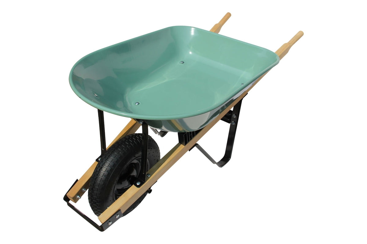 Garden Club 1-Wheel Steel Wheelbarrow for Garden/Yard, Rust-resistant, 5-cu-ft K6B4 - product image 1