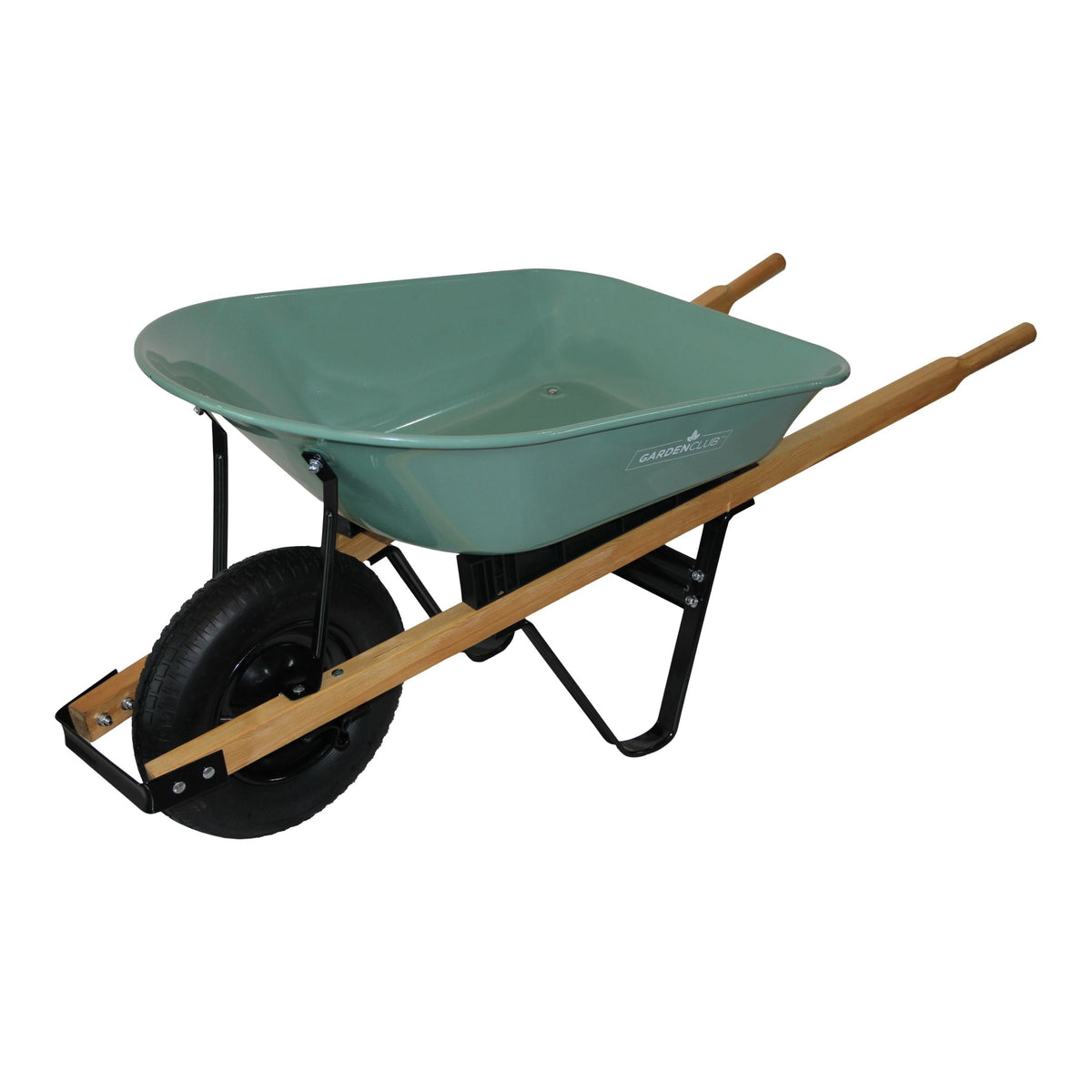 Garden Club 1-Wheel Steel Wheelbarrow for Garden/Yard, Rust-resistant, 5-cu-ft K6B4 - product image 2