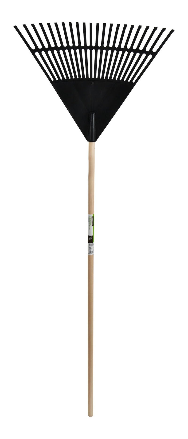 Garden Club 22-in Wide Poly 22-Tine Leaf Rake, 59-in Hardwood Shaft D4D3