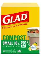Small 100% Compostable Febreze Lemon Scented Food Waste Bags, 20-pk, 10-L B9F4 - product image 2