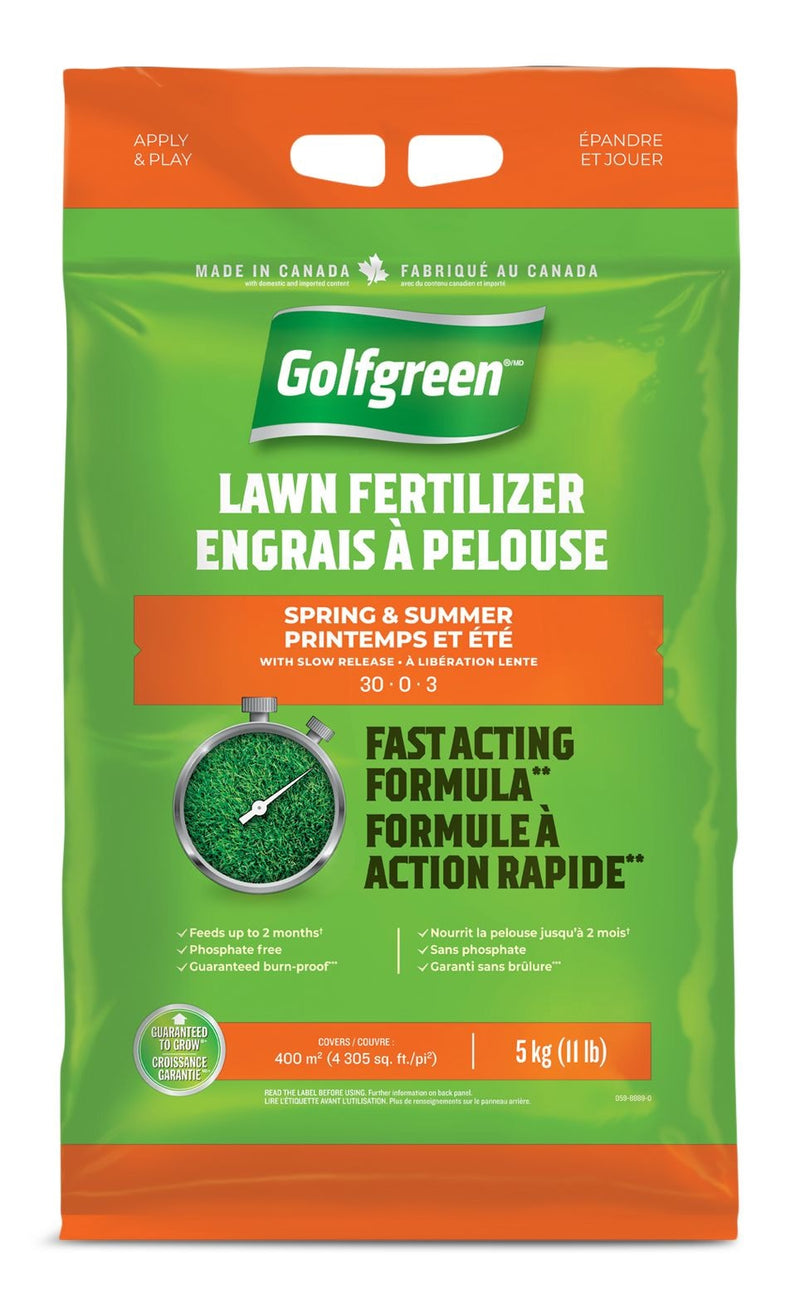 Lawn Fertilizer, 30-0-3, 5-kg R5C1