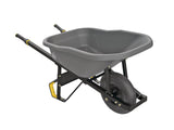 Pro Grade Heavy Duty Poly Tub Wheelbarrow, Poly/Plastic Tray, 6-cu-ft K0P6 - product image 1