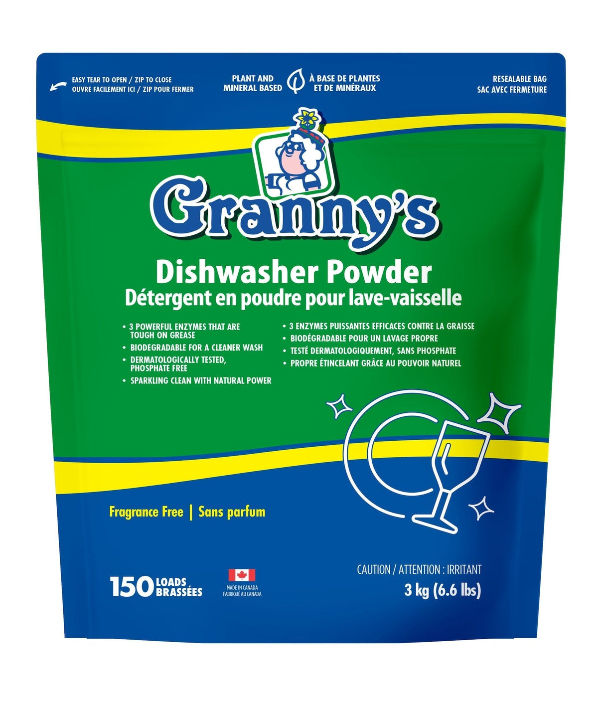 Dishwasher Powder, Fresh Citrus, 80-Loads, 3-kg U2F7 - product image 1