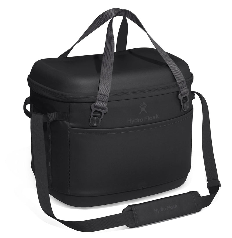 Carryout Compact Insulated Soft Cooler with Shoulder Strap, Black, 30 L W8T6