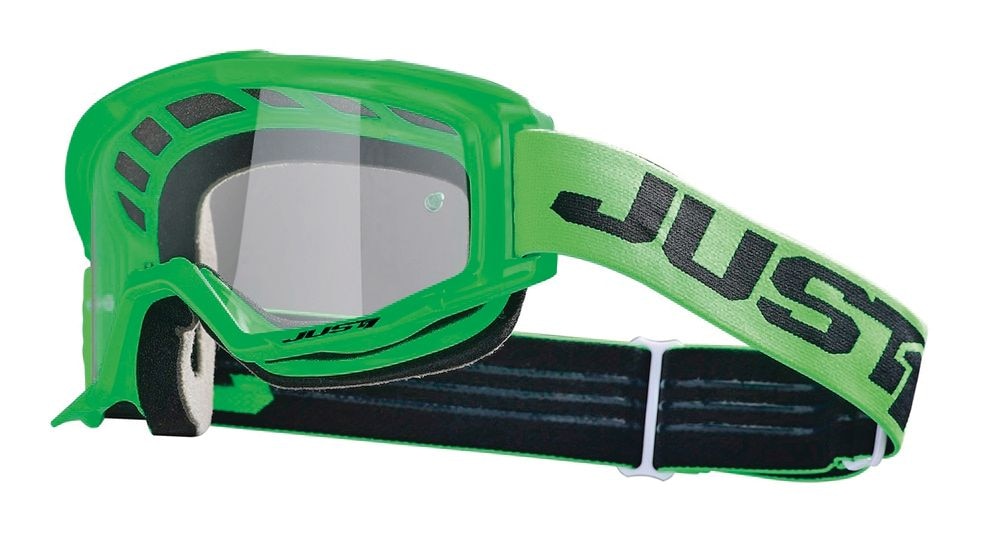Just1 Vitro Powersports Anti-Fog Scratch-Resistant Goggles, Fluorescent Green H1B1 - product image 1
