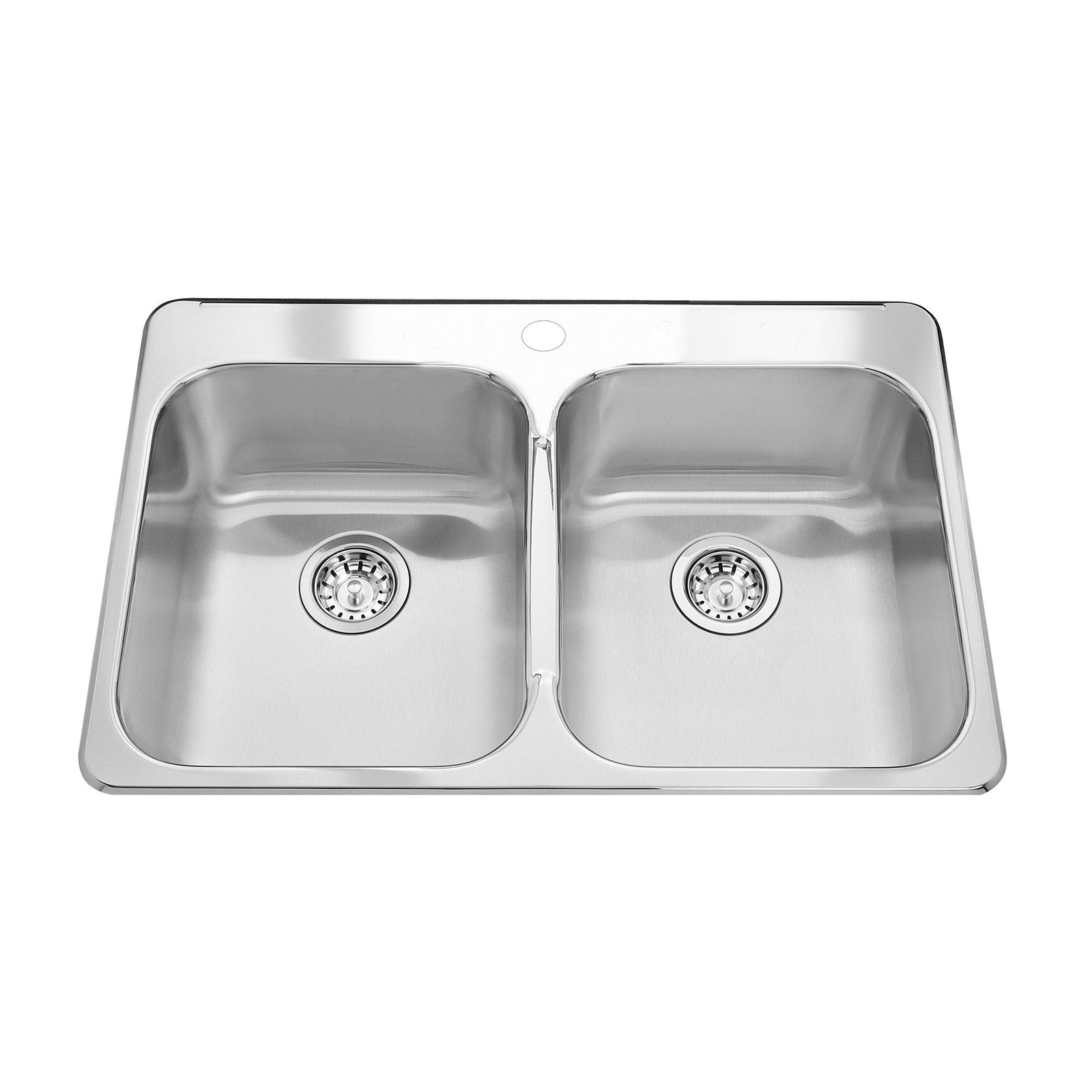 Steel Queen Kitchen Top Mount Double Ledgeback Sink, 8 inch deep Q1J6 - product image 1