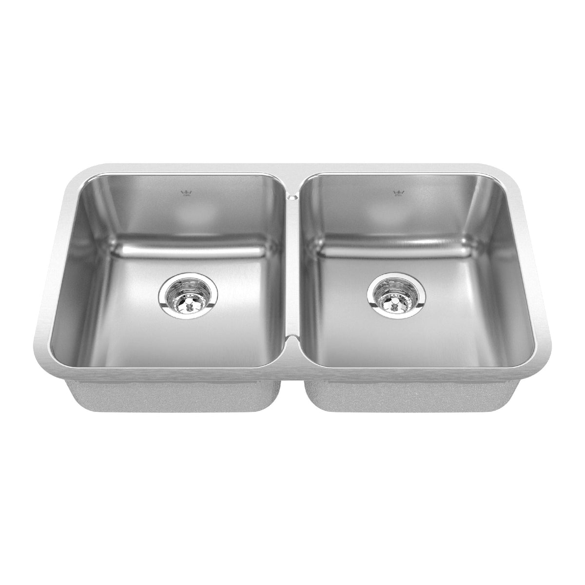 Steel Queen Undermount Double Bowl Kitchen Sink, 30.88-in x 17.75-in x 8-in, Stainless Steel Q6C2 - product image 1