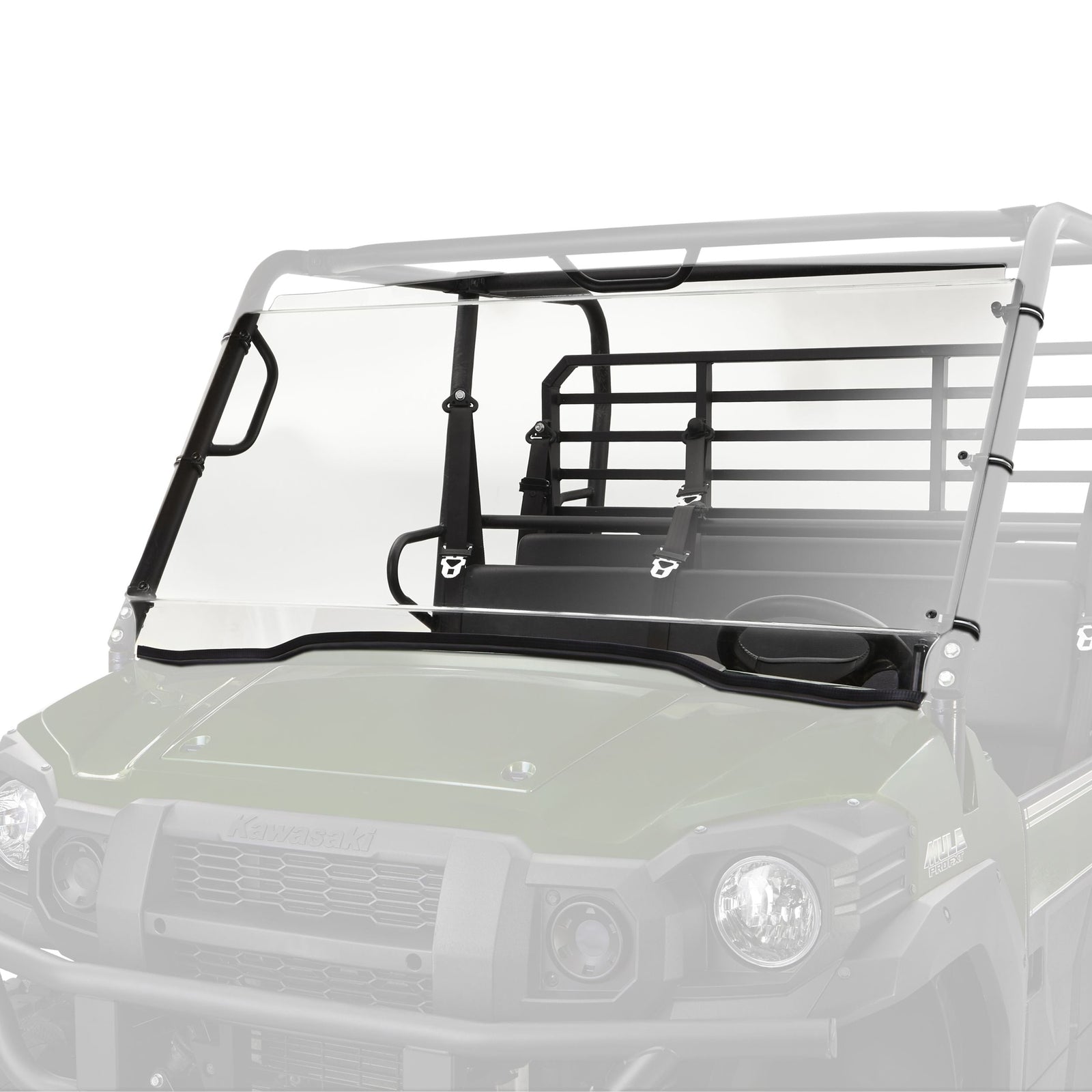 Uncoated Full Fixed Windshield, Kawasaki Mule PRO FXT X4D3 - product image 1