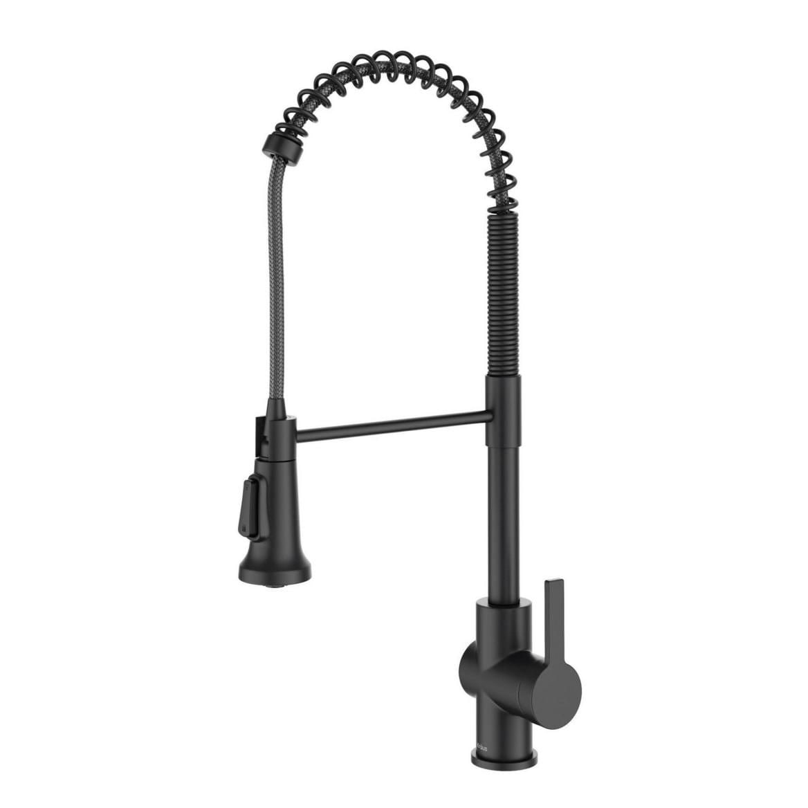 Britt Commercial Style Pull-Down Single Handle Kitchen Faucet, Matte Black A1X3 - product image 2