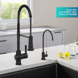 Britt Commercial Style Pull-Down Single Handle Kitchen Faucet, Matte Black A1X3 - product image 5