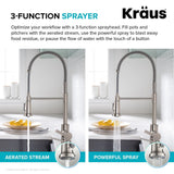 Britt Commercial Style Pull-Down Single Handle Kitchen Faucet, Matte Black A1X3 - product image 7