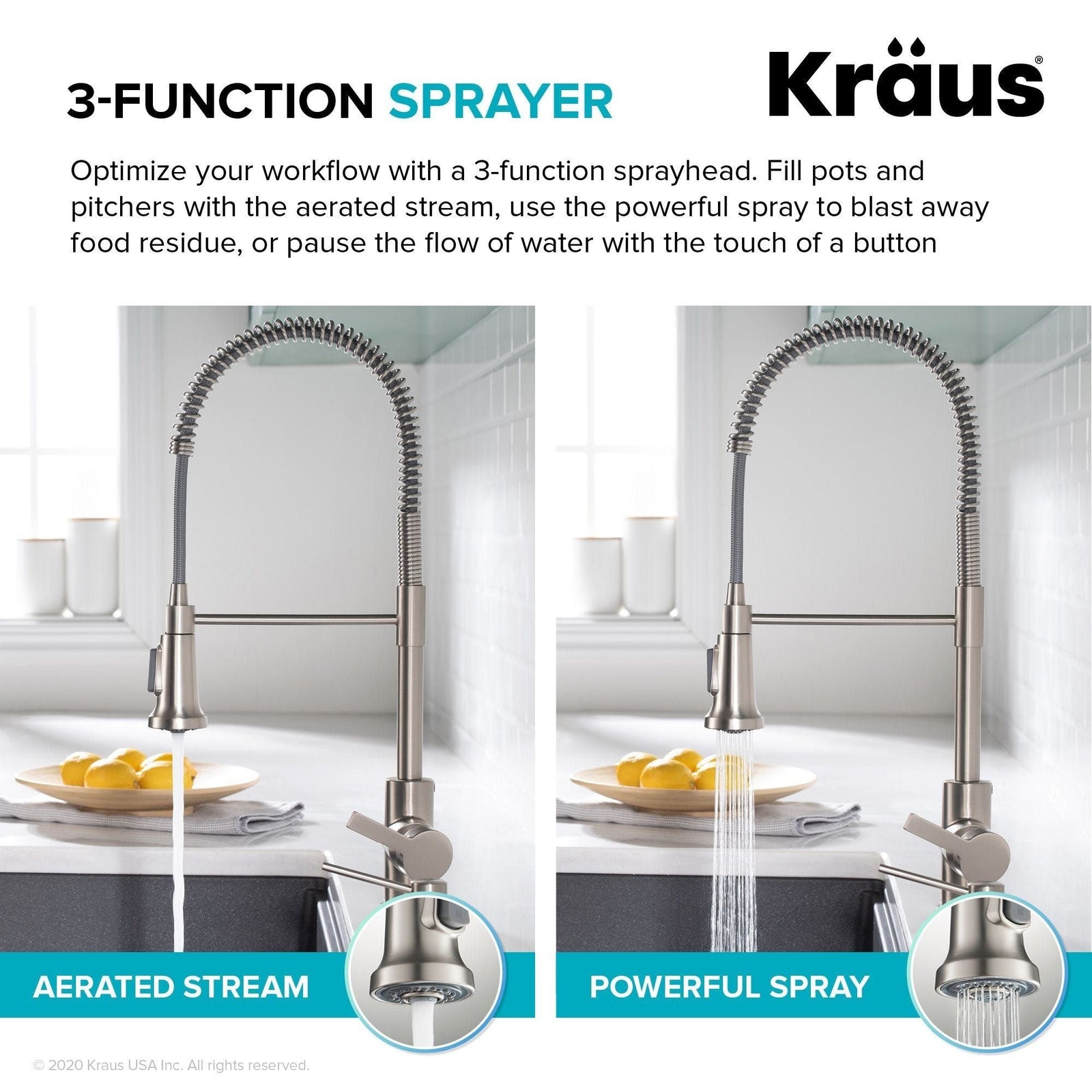 Britt Commercial Style Pull-Down Single Handle Kitchen Faucet, Matte Black A1X3 - product image 7