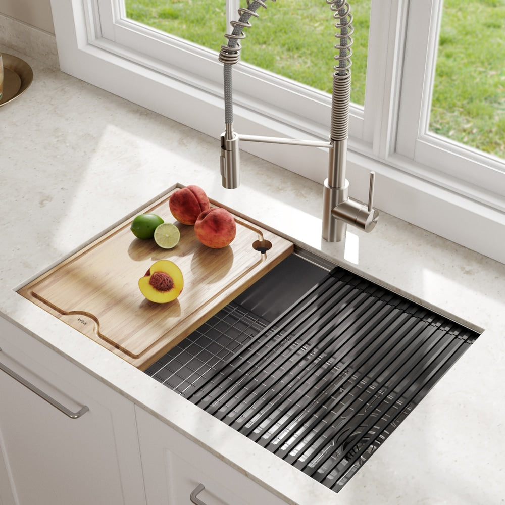 Kore Undermount Stainless Steel Single Bowl Kitchen Sink with Add-Ons, 27x19x11-in A2P8 - product image 4
