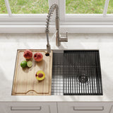 Kore Undermount Stainless Steel Single Bowl Kitchen Sink with Add-Ons, 27x19x11-in A2P8 - product image 5