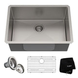 Standard PRO Undermount Stainless Steel Single Bowl Kitchen Sink, 26x18x10-in C7L7 - product image 1