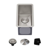 Standart PRO Undermount 16-Gauge Stainless Steel Single Bowl Bar Prep Kitchen Sink, 10-in F6J1 - product image 1
