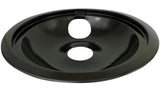 62248 GE Porcelain Stove Shallow-Draw Drip Pan with Trim Ring, Black, 8-in U9Z6 - product image 1