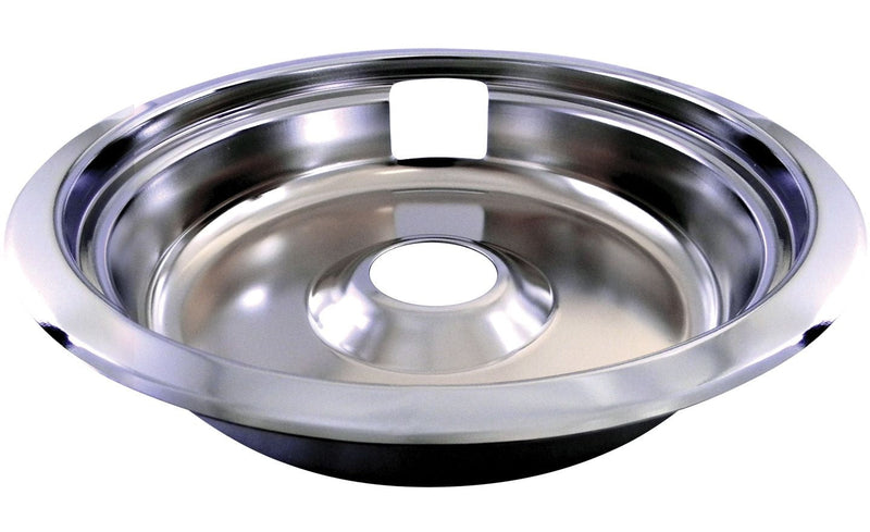 62470 Universal Stove Drip Pan with Trim Ring, Bright Chrome, 8-in O9T1