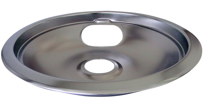 Chrome Drip Pan Shallow Draw, 8-in G6P6