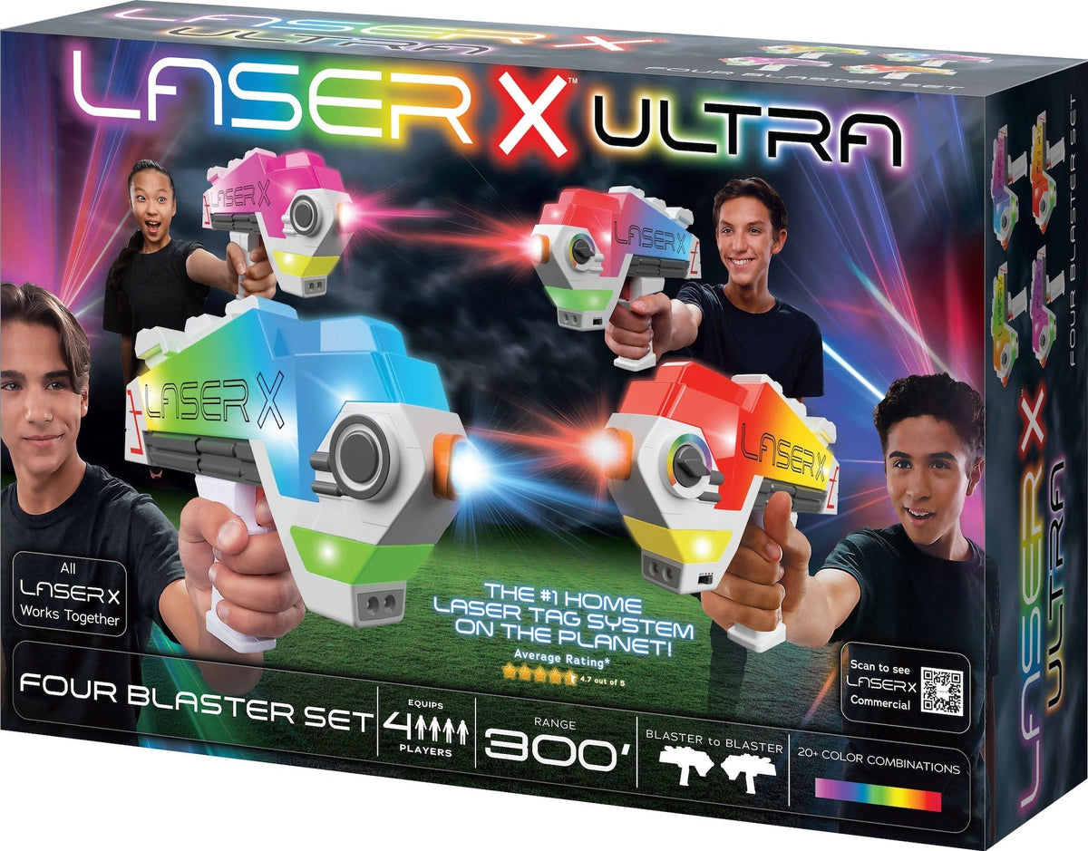 X Ultra 4-Player Toy Blaster Tag Set for Ages 6+ V1C5 - product image 2
