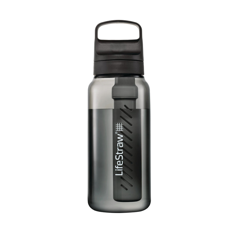 GO Series Water Bottle, 1-L, Black B7G8