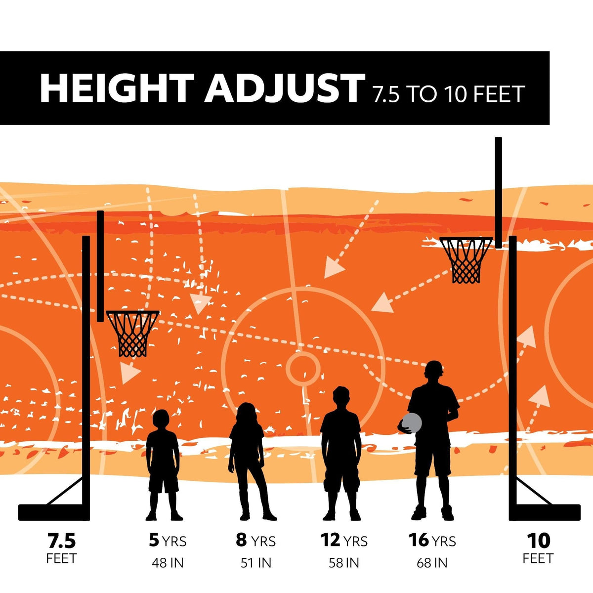 Mommoth Bolt Down Basketball Hoop with 72-in Tempered Glass A0Y0 - product image 2
