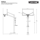 Mommoth Bolt Down Basketball Hoop with 72-in Tempered Glass A0Y0 - product image 8