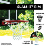 Portable Adjustable Basketball Backboard, Hoop & Net System, 48-in G7Z6 - product image 5