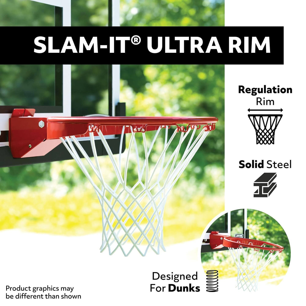 Portable Adjustable In-Ground Mammoth Bolt Down Outdoor Basketball Hoop, 54-in P1K7 - product image 4