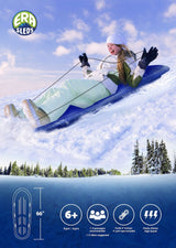 Kids' Large 3-Person Lightweight Plastic Winter Snow Sled/Toboggan M2I8 - product image 4