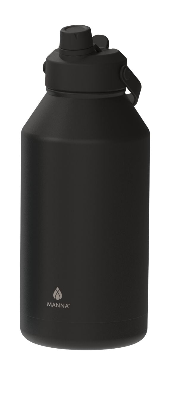Dual Mouth Flip Lid Double Wall Stainless Steel Water Bottle, 64-oz D2D7 - product image 1