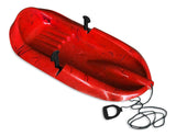 Blitz Kids' 1-Person Plastic Winter Snow Sled/Toboggan with Brakes & Tow Rope O3T5 - product image 2