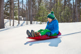 Blitz Kids' 1-Person Plastic Winter Snow Sled/Toboggan with Brakes & Tow Rope O3T5 - product image 5