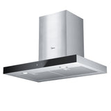 Glass 450CFM T-Shape Kitchen Exhaust Fan Range Hood with Gesture Controls, Stainless Steel, 30-in T7W5 - product image 1