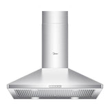 Pyramid 450CFM Push Button Wall Mount Kitchen Exhaust Fan Range Hood, Stainless Steel, 30-in N3G3 - product image 1